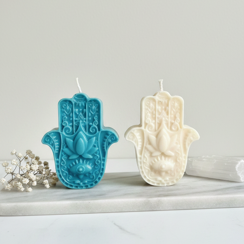 Hamsa Hand Candle