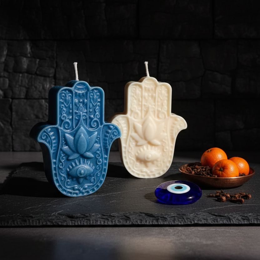 Hamsa Hand Candle