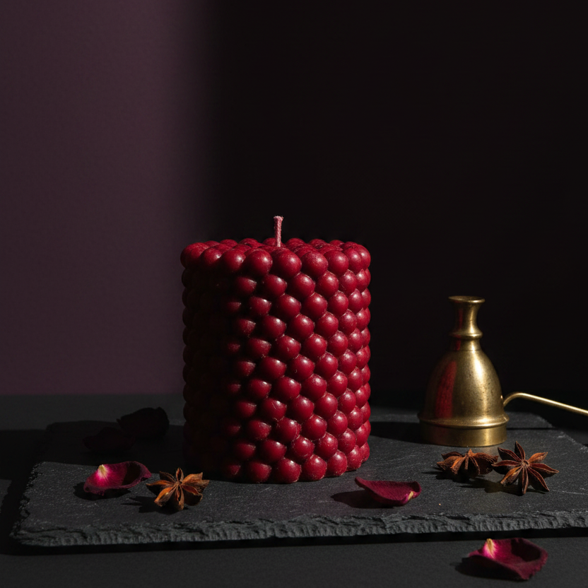 Bubble Pillar Candle