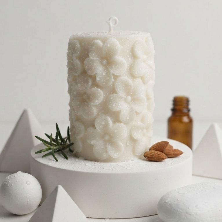 Flower Pillar Candle