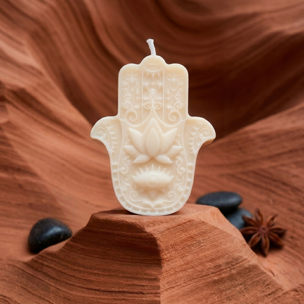 Hamsa Hand Candle