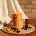 Leaf Pillar Candle