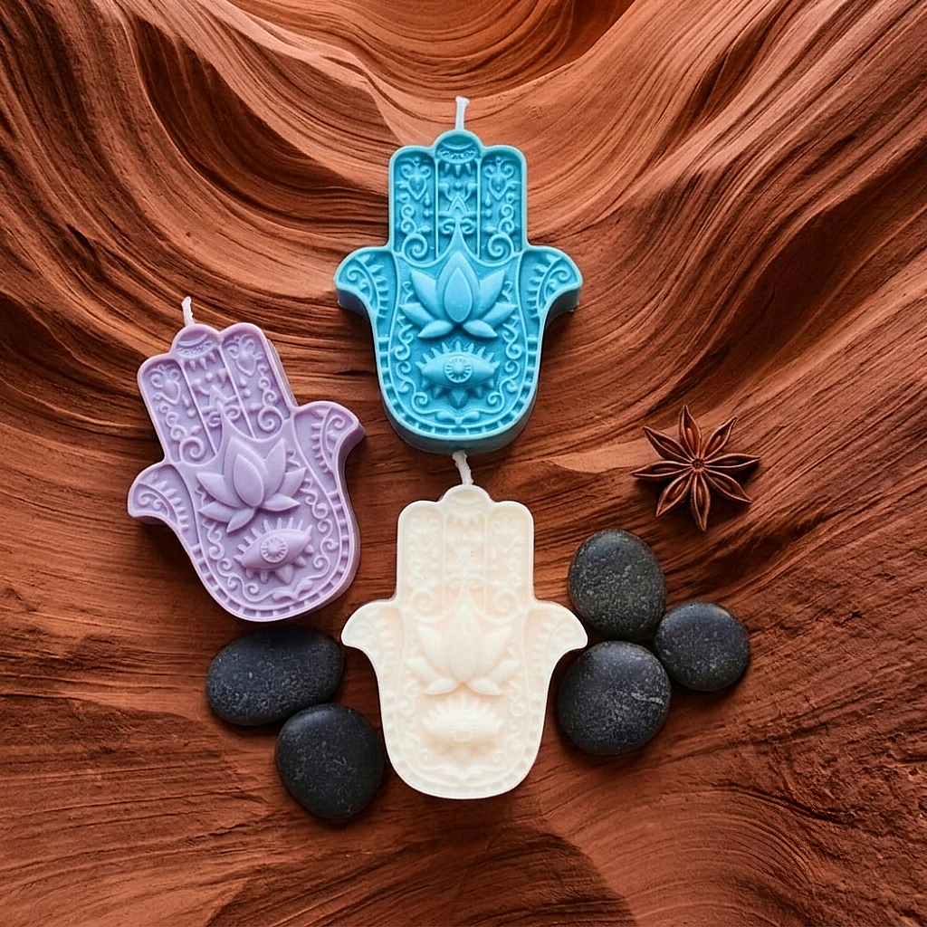 Hamsa Hand Candle