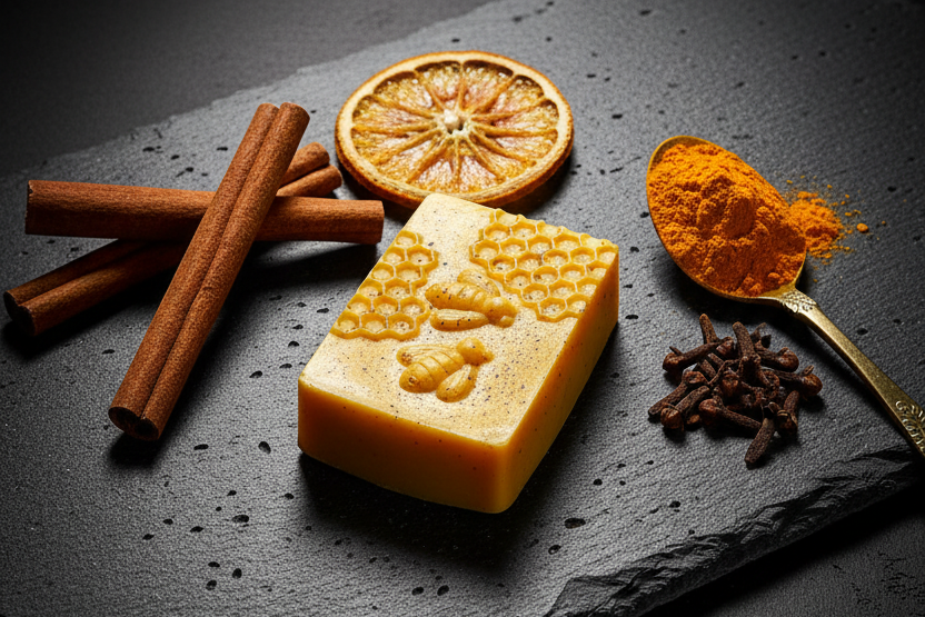Turmeric, Cinnamon & Orange Soap