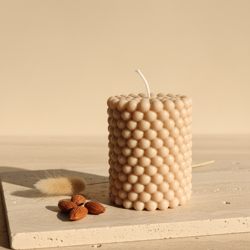 Bubble Pillar Candle